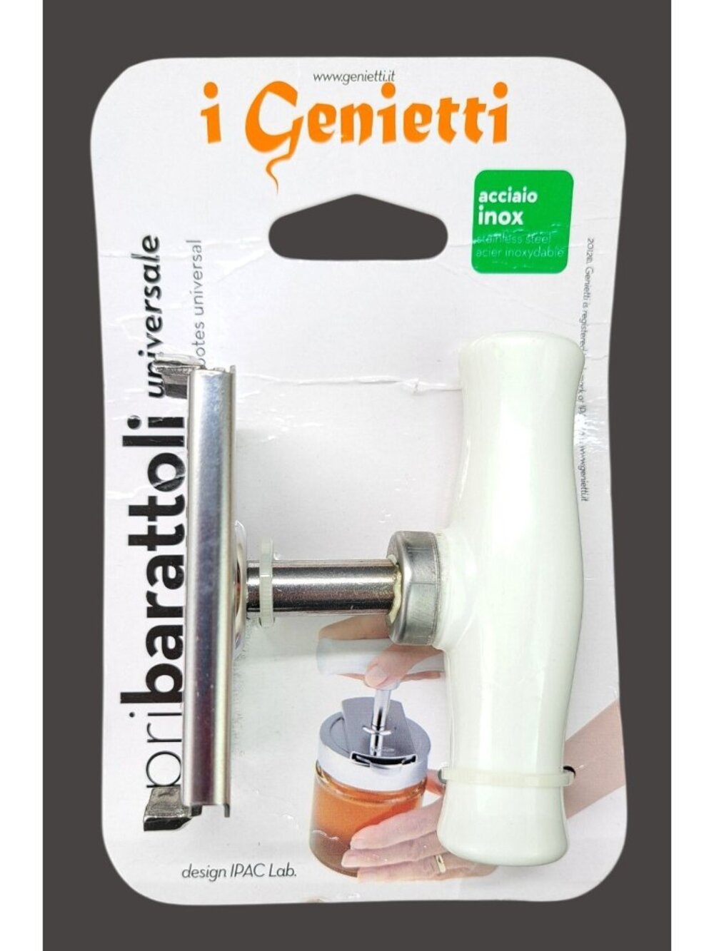 I Genietti Universal Jar Opener Steel Various Lid Sizes Screw Cap Apri Barattoli